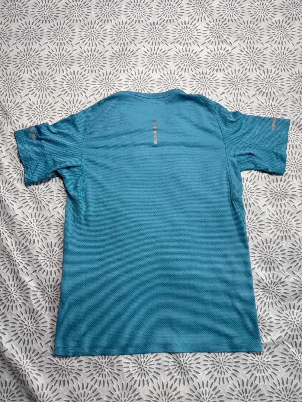 Nike Men's M Dri-FIT Stride Running Short Sleeve T-Shirt Turquoise Blue